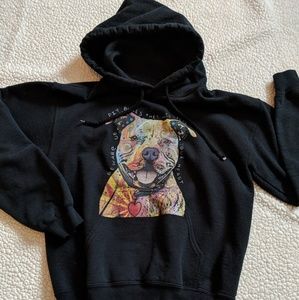 Black pitbull hoodie